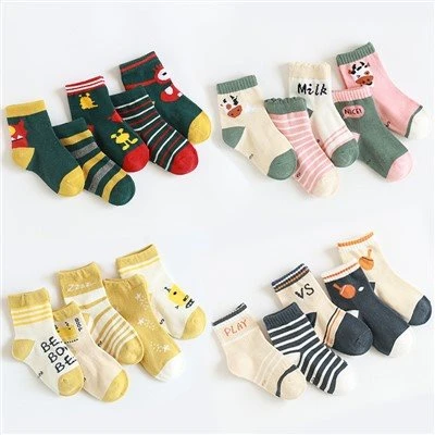 Fashion Soft Cute Breathable Cotton Crew Kid Socks